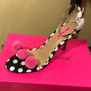 Betsey Johnson polka dot heels